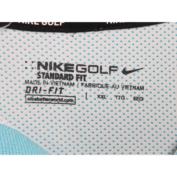 Nike Golf Polo Dri Fit Cowboys Shirt‎ Size XXL 2X Baby Blue - Picture 3 of 7